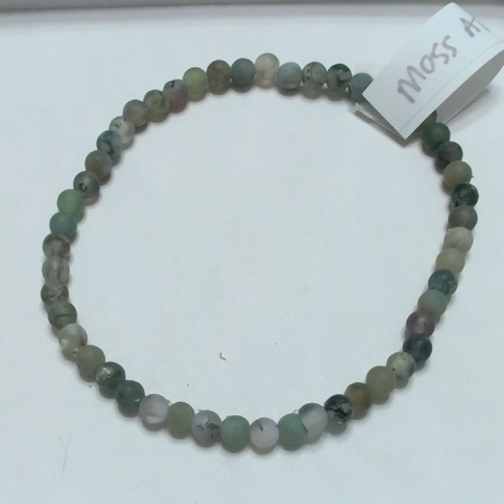 Moss Agate Stretch Bracelet
